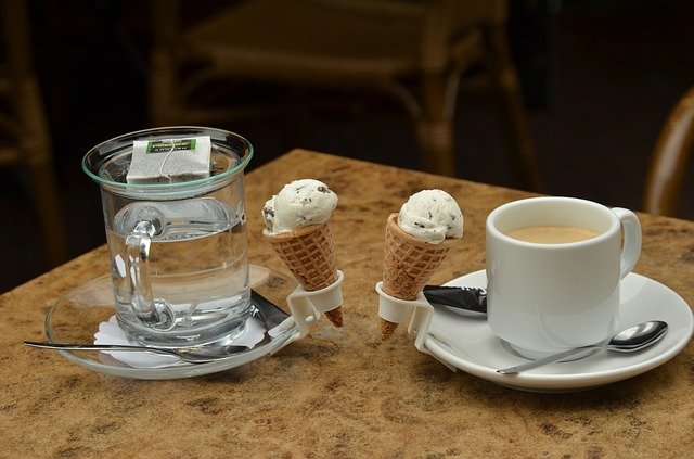 koffie op terras